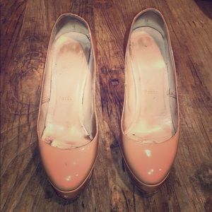 Louboutin patent leather heel